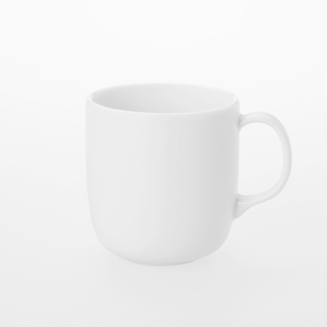 TG 白瓷马克杯 430ml - 咖啡杯/马克杯 - 瓷 白色