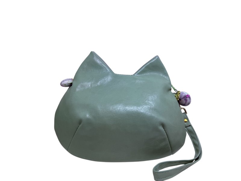 就爱猫-猫咪造型手拿侧背包 - 侧背包/斜挎包 - 人造皮革 