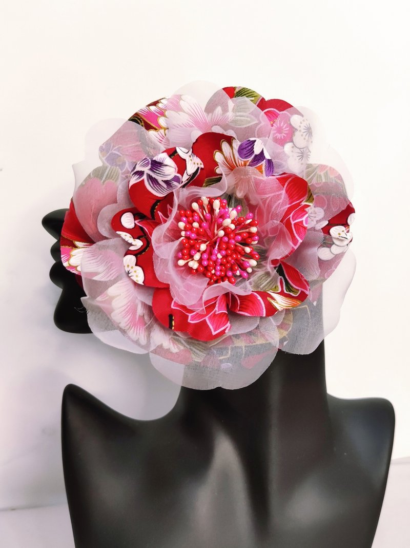 小众订制服装配件 客家花布胸花 头饰 颈饰 肩花 造型So Easy - 胸花/手腕花 - 棉．麻 