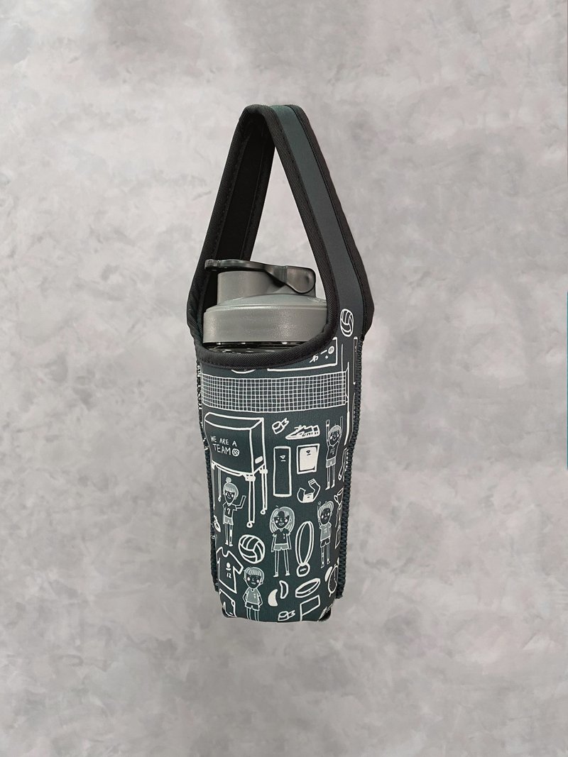 BLR 环保 饮料提袋 Magai's 排球系列 Ti 112 黑彩 - 随行杯提袋/水壶袋 - 聚酯纤维 黑色