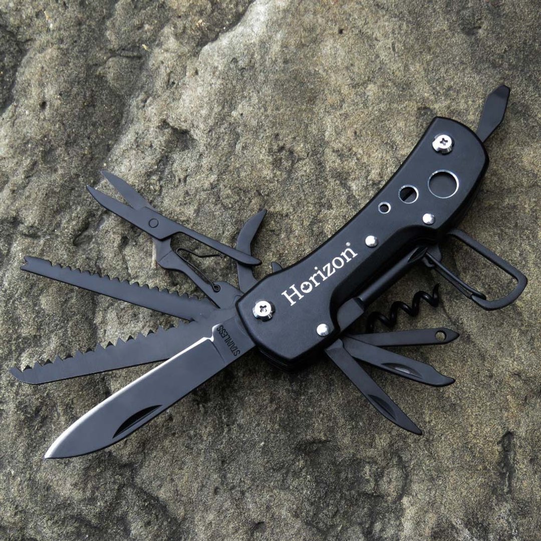 【Horizon 天际线】黑化生态野营求生小刀 Safari Knife - 露营用品 - 铝合金 