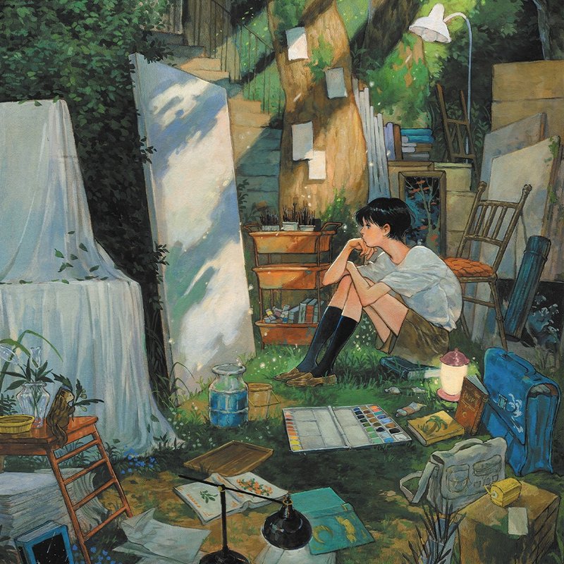 痕迹花园|诺玛 |韩国插画艺术海报 A4 - 海报/装饰画/版画 - 纸 