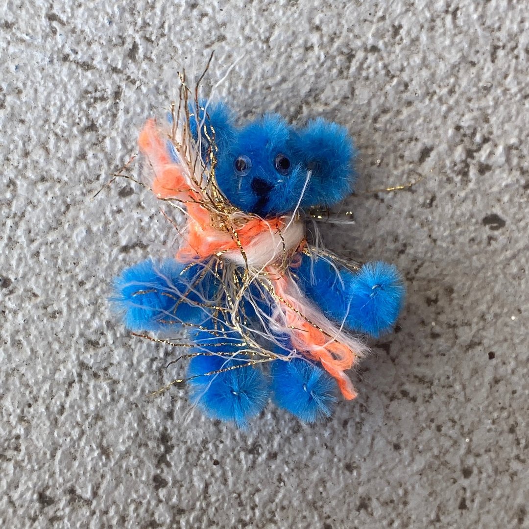 缤纷小熊 5cm bear蓝靛色-毛根扭扭棒手作 - 其他 - 其他材质 蓝色
