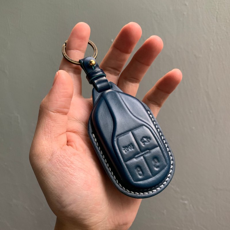 Maserati 马臀 钥匙皮套 Ghibli GranTurismo Levante grecale - 钥匙链/钥匙包 - 真皮 红色