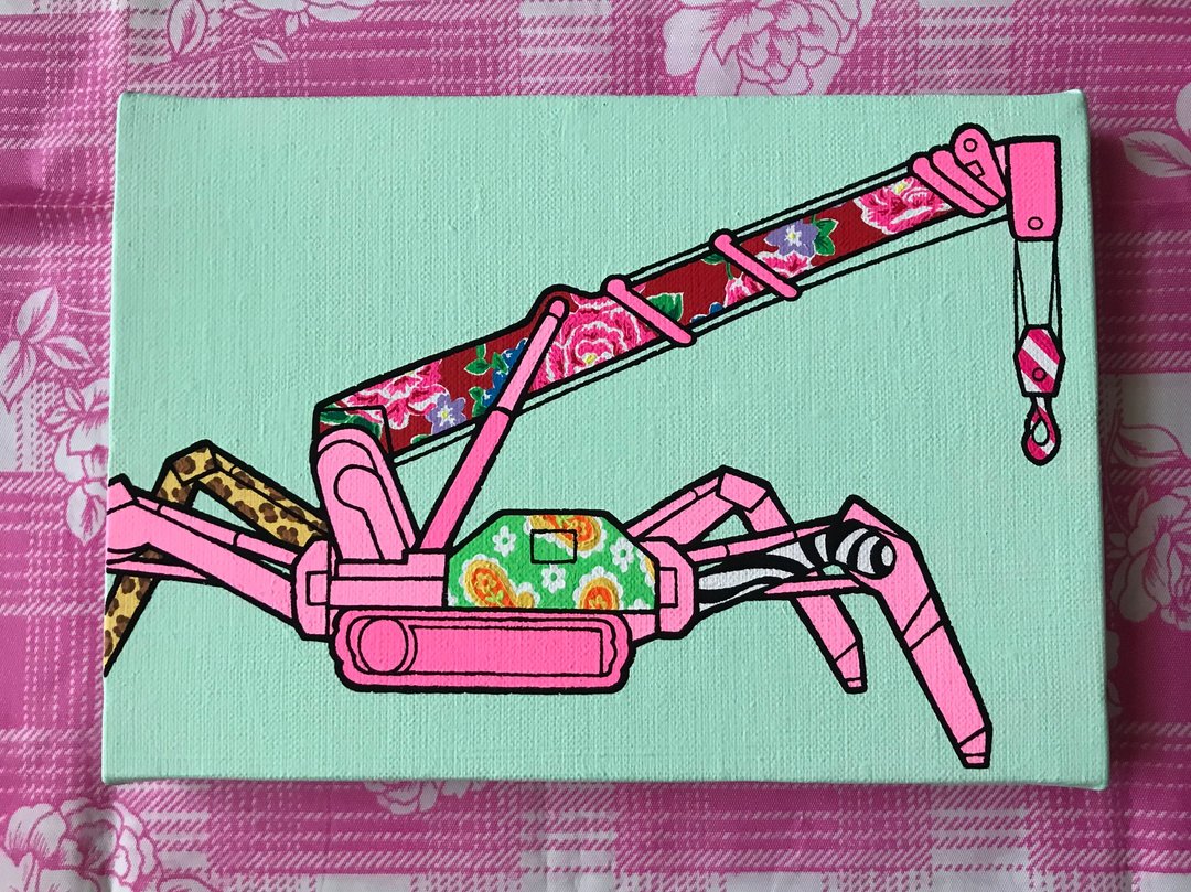 蟹鹤 - 海报/装饰画/版画 - 其他材质 