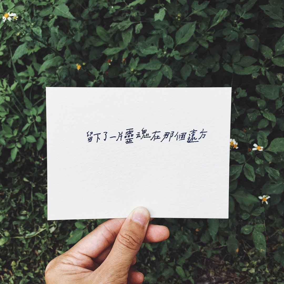 留下一片灵魂 文字明信片 - 卡片/明信片 - 纸 