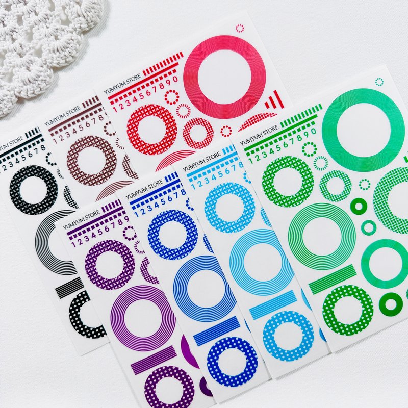 圆形标签透明贴纸 - 贴纸 - 其他材质 