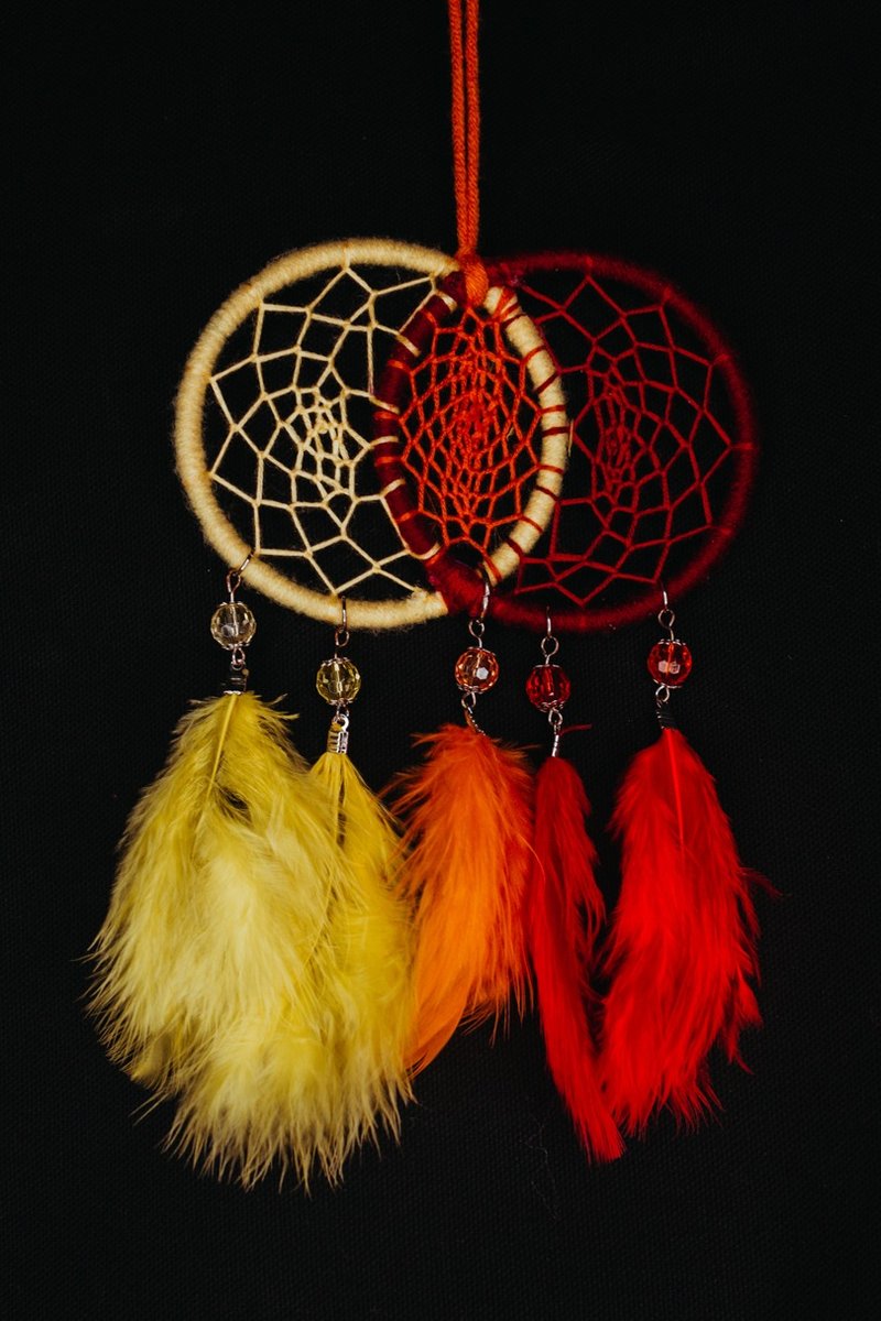 纯手工捕梦网 Handmade Dreamcatcher－【混色(黄红橘)】 - 摆饰 - 其他材质 多色