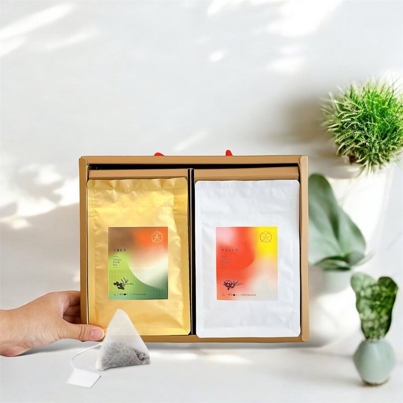 天泉窨制风味茶礼盒 - 茶 - 纸 金色