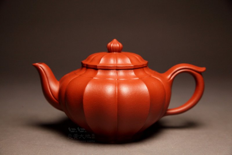 【笑樱】炎黄大地艺术 龙山堂 筋纹器 赵庄朱泥大红袍 230cc - 茶具/茶杯 - 陶 红色