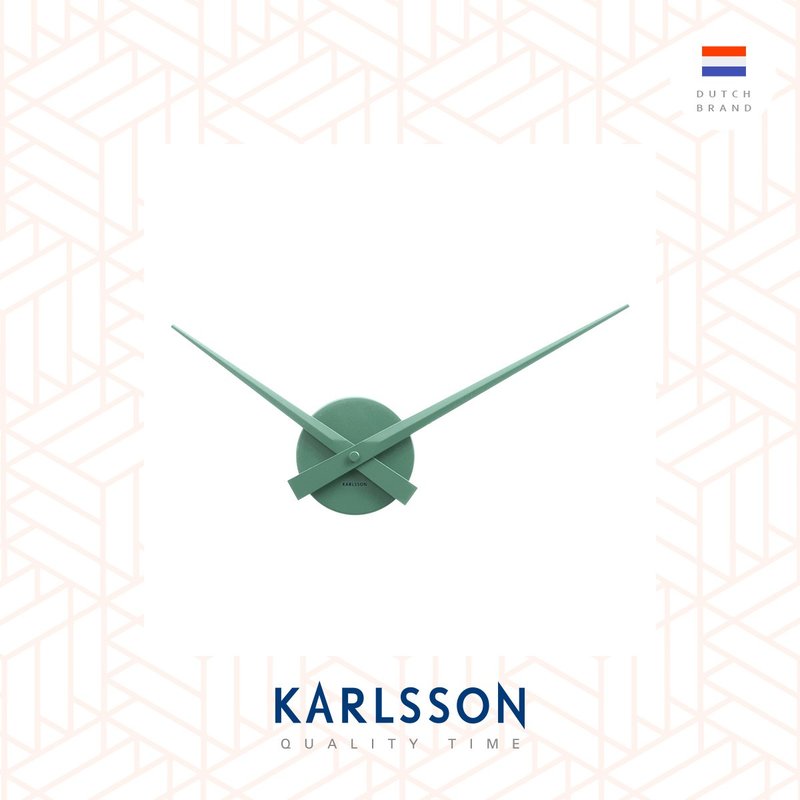 Karlsson Wall clock Little Big Time Jungle green Mini - 时钟/闹钟 - 其他金属 绿色