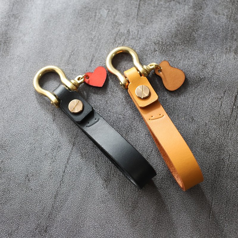 独角兽系列-纯牛皮马蹄钥匙圈【小喆坊】 - 钥匙链/钥匙包 - 真皮 