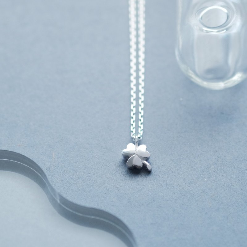 三叶草项链银925 - 项链 - 其他金属 银色