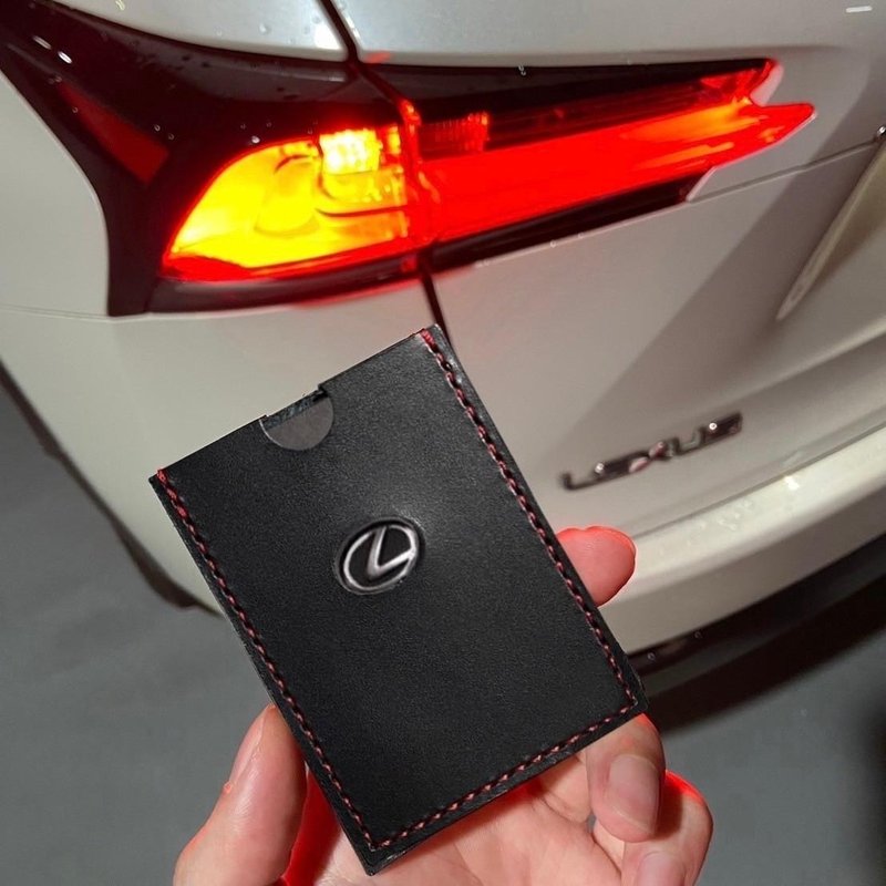 凌志 Lexus IS300 ES RX350 NX200 UX250 LM300H 汽车钥匙皮套 - 钥匙链/钥匙包 - 真皮 黑色