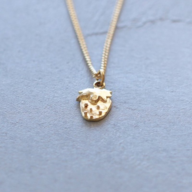 Small strawberry N470 - 项链 - 其他金属 金色