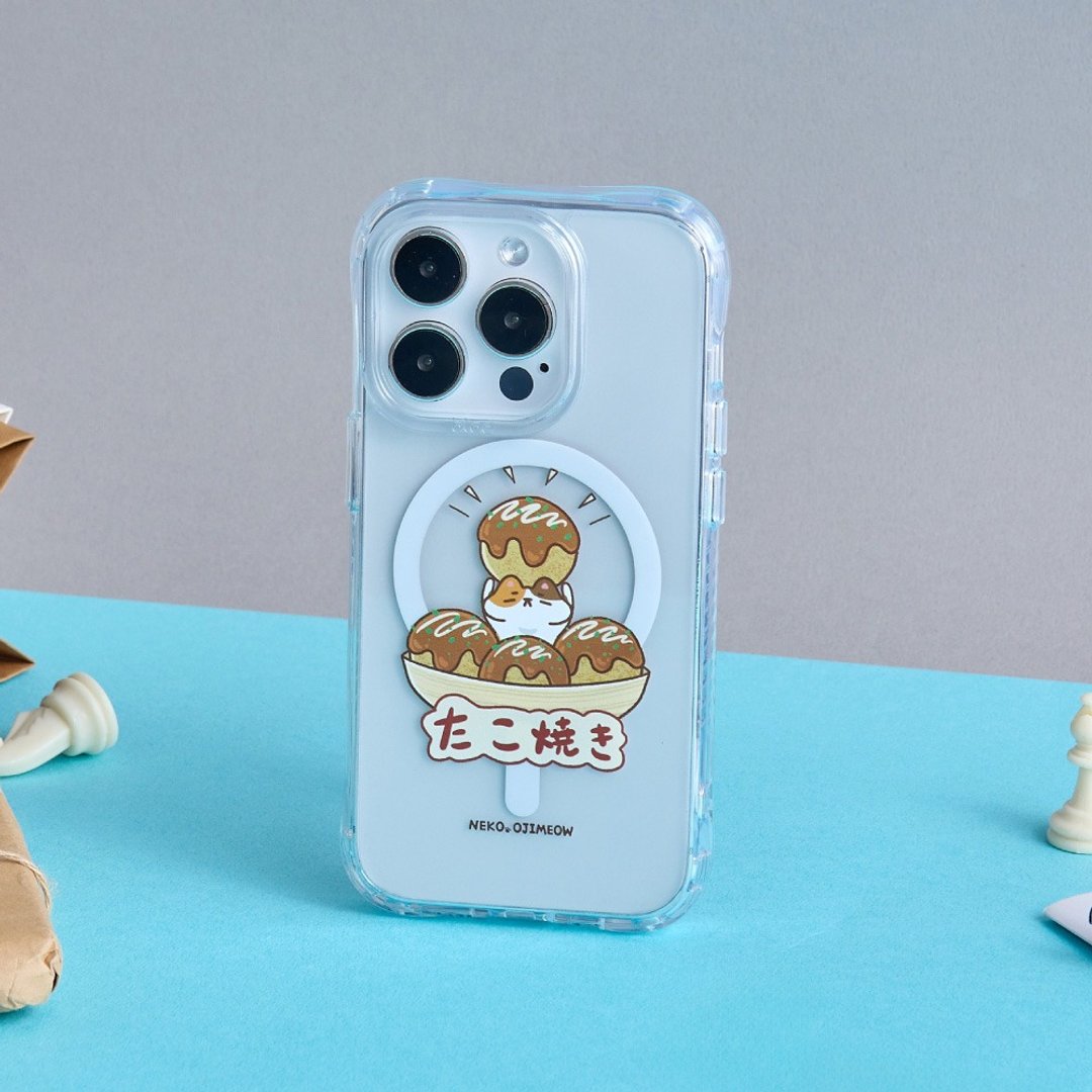 欧吉喵NEKO OJIMEOW章鱼烧抗黄防摔MagSafe iPhone手机壳 - 手机壳/手机套 - 塑料 透明