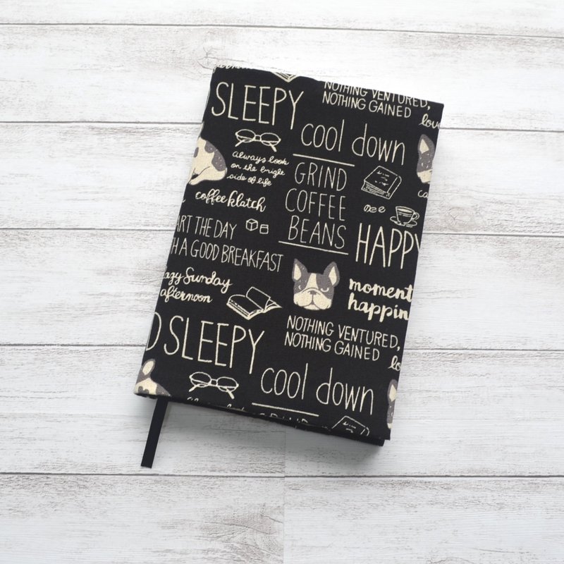 酷狗布书衣/布书套 可调式 - 书衣/书套 - 棉．麻 黑色