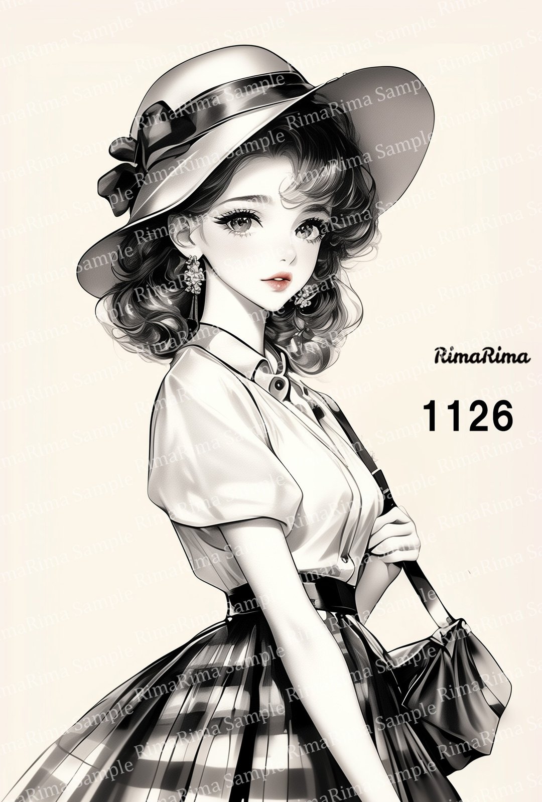1126 原创贴纸 原创人物贴纸 贴纸 标签 sticker 密封贴 ri-ma-ri-ma RimaRima - 贴纸 - 纸 