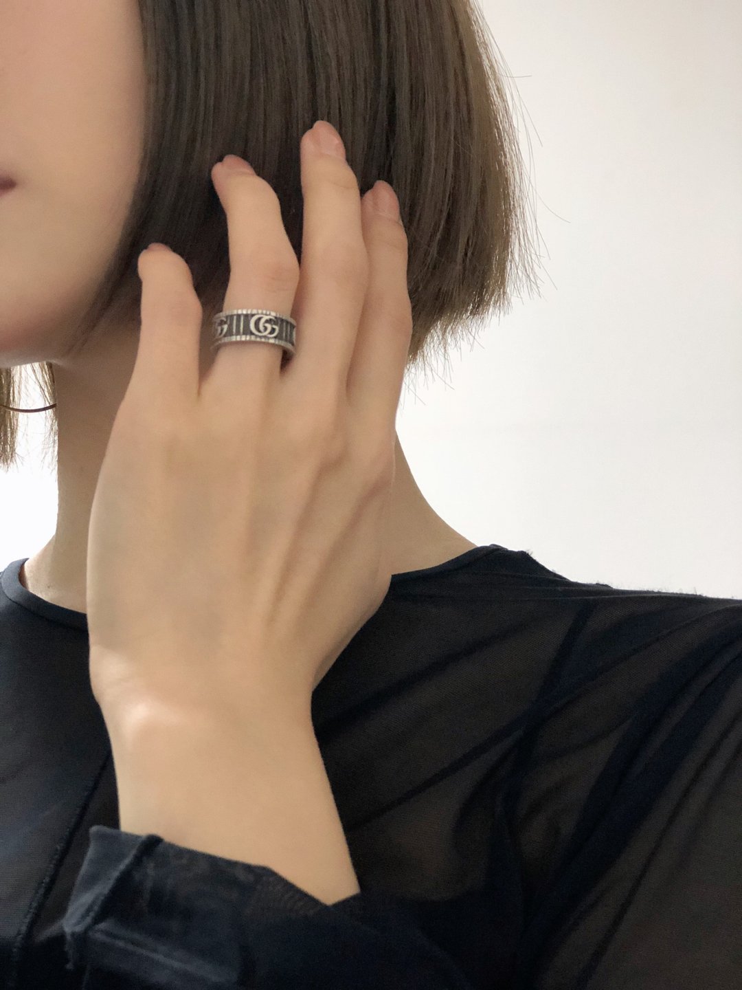 【日本直送 名牌中古包】GUCCI 古驰 戒指 银饰 Marmont vintage 古董 cwb566 - 戒指 - 其他材质 银色