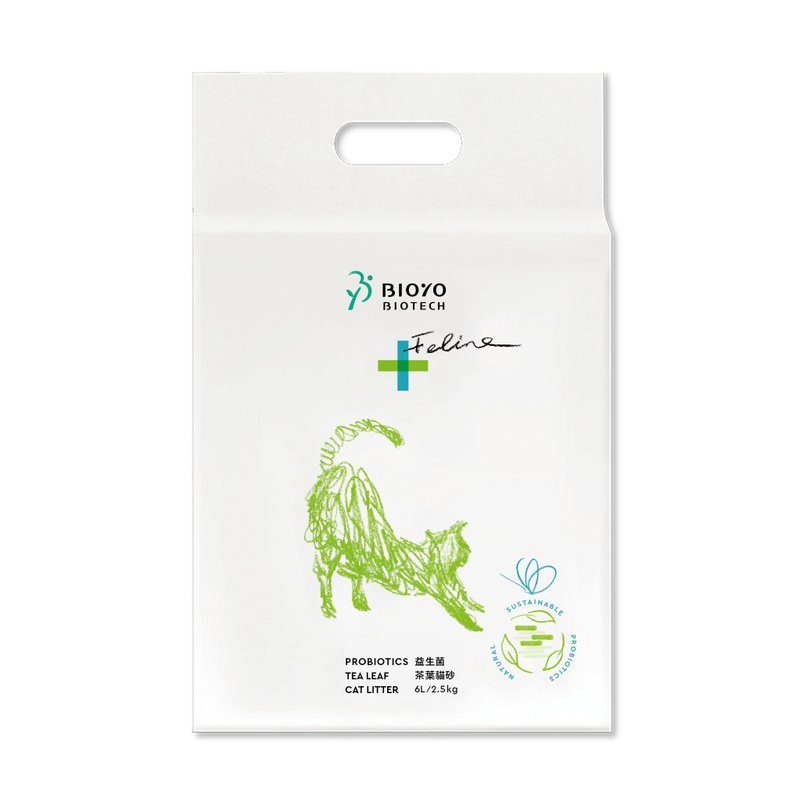 BIOYO益生菌茶叶猫砂(条型) - 猫砂/猫砂垫 - 其他材质 白色