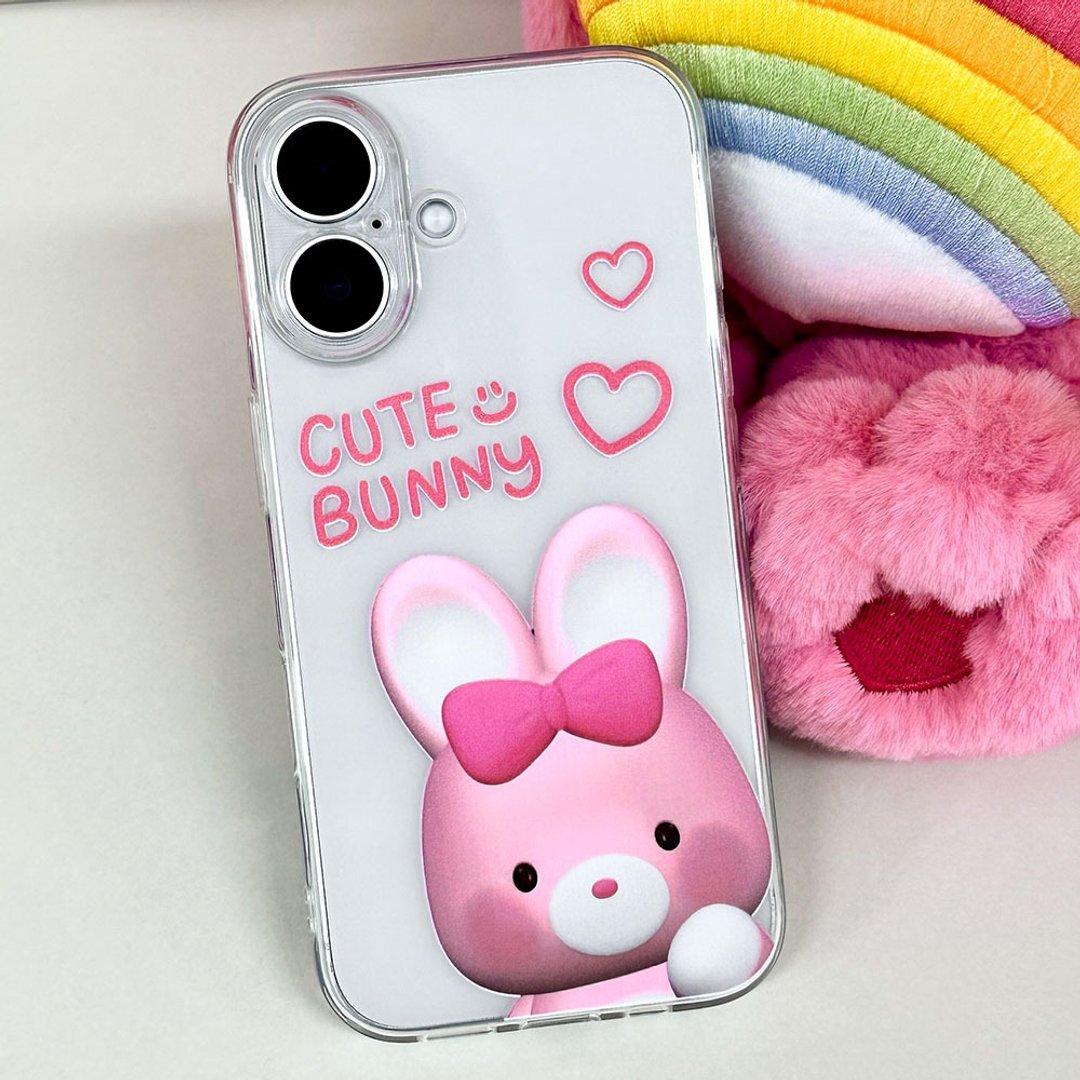 iPhone Galaxy Bunny 防摔防刮透明手机壳 - 手机壳/手机套 - 塑料 多色