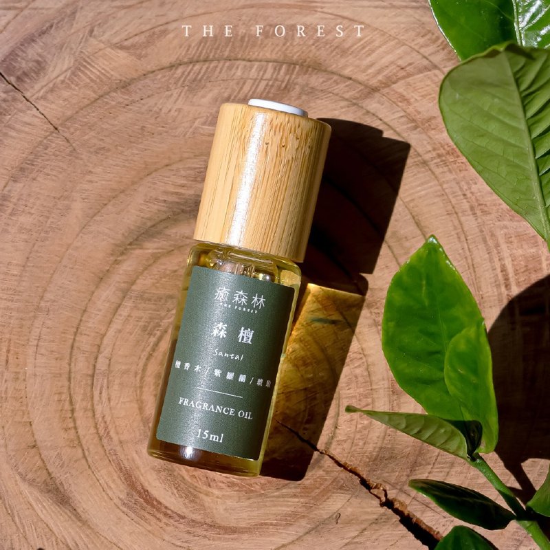 森檀空间香氛油15ml - 香薰/精油/线香 - 玻璃 卡其色