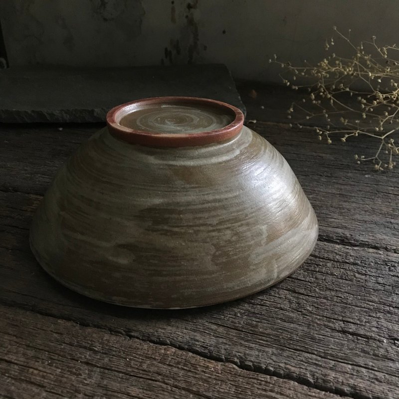 刷釉大碗 - 碗 - 陶 咖啡色