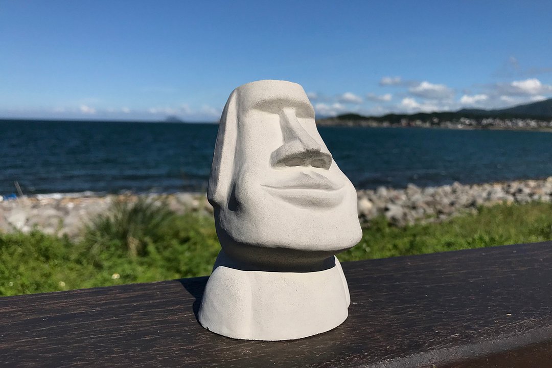 水泥摩艾 Moai－微笑摩艾 - 玩偶/公仔 - 水泥 灰色