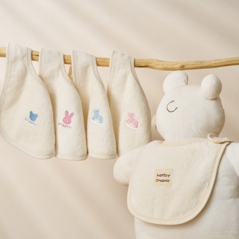 有机棉毛巾围兜/口水巾・口欲期适用首选_HomeyOrganic - 围嘴/口水巾 - 环保材料 