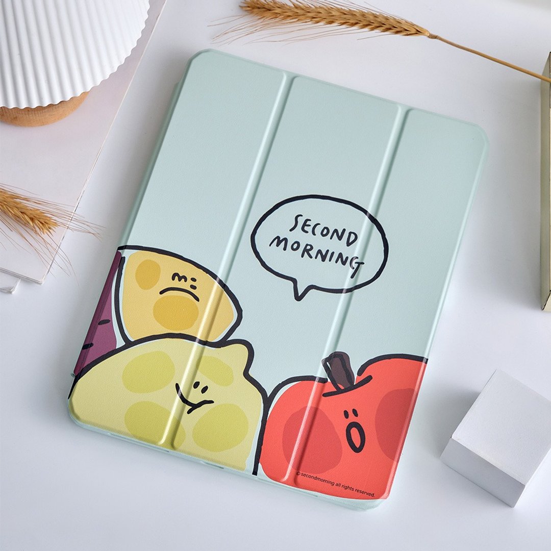 Second Morning 大脸贴贴强悍磁吸 iPad 三折保护壳 - 平板/电脑保护壳 - 塑料 多色