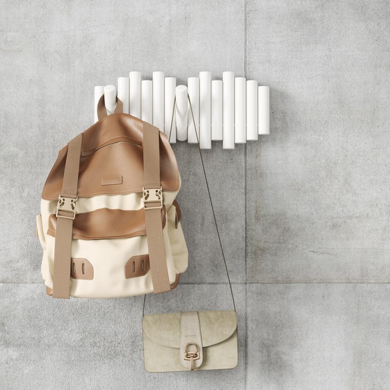 【Umbra】Picket壁挂式挂勾收纳架(云白木篱) | 墙壁挂勾 挂勾架 - 衣架/挂勾 - 木头 白色