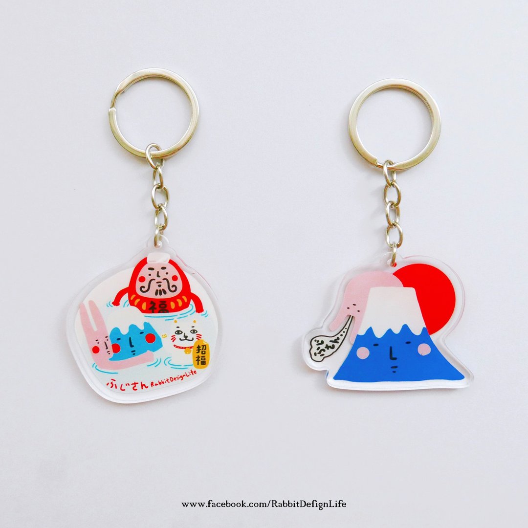 钥匙圈 - 富士山 - 钥匙链/钥匙包 - 塑料 多色