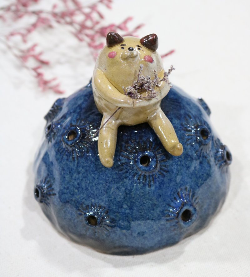 巧克力星人小夜灯 - 灯具/灯饰 - 陶 蓝色