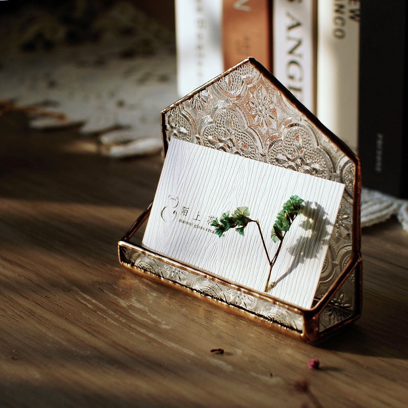 玻璃名片座  简约款 - 名片架/名片座 - 其他材质 多色