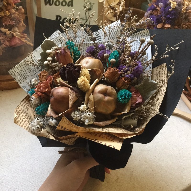 干燥花  扩香花 定制花束 - 木玫瑰花束 - 植栽/盆栽 - 植物．花 多色