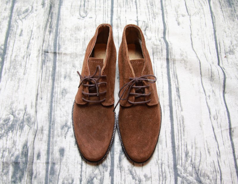 Back to Green:: 中筒靴 MADE IN ITALY vintage shoes - 女款休闲鞋 - 真皮 