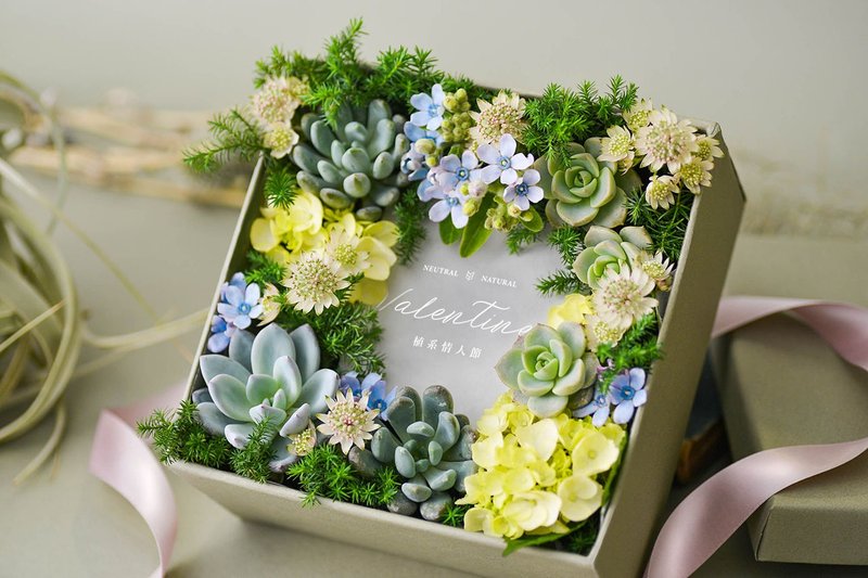 情人节花礼 / 定制化 订制 大量订购 - 干燥花/捧花 - 植物．花 绿色