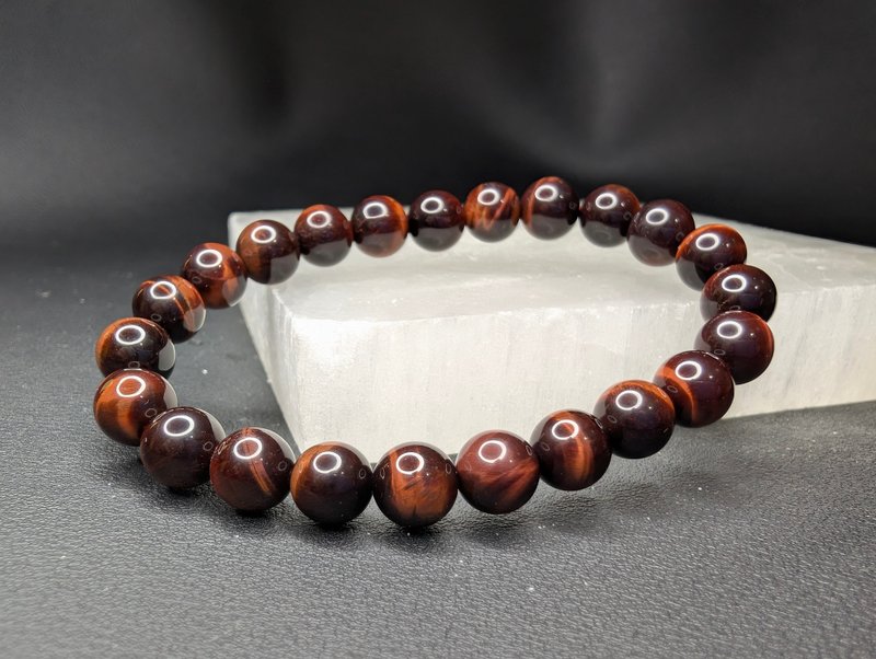 红虎眼石 8mm Tigerite 手串 手链 天然水晶 水晶手链 - 手链/手环 - 水晶 