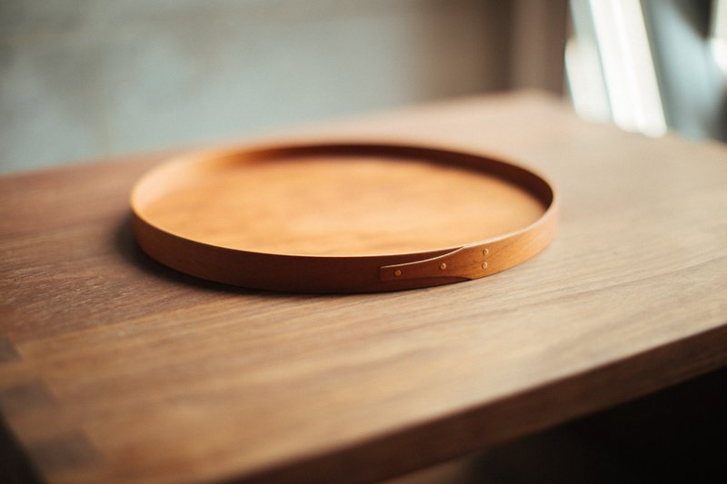 SHAKER BOX- 夏克圆托盘 - 摆饰 - 木头 咖啡色