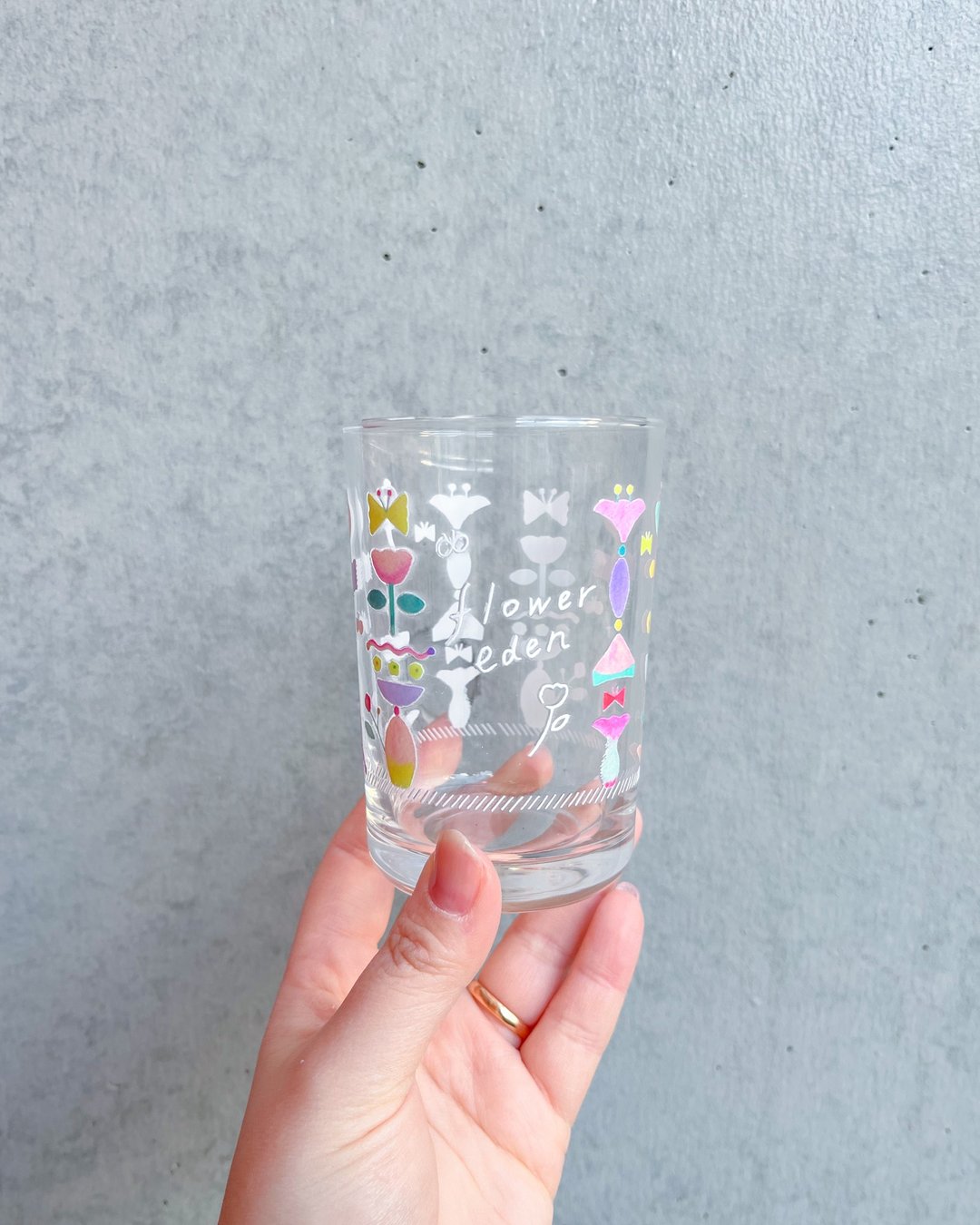 Flower eden glass cup - 玻璃杯 - 玻璃 