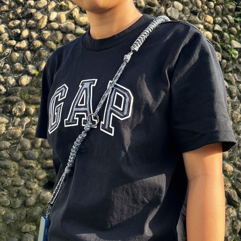 可拆卸组合式手机挂绳 可调式手机背带 背包背带 手提绳 肩背绳 - 手机配件 - 尼龙 灰色