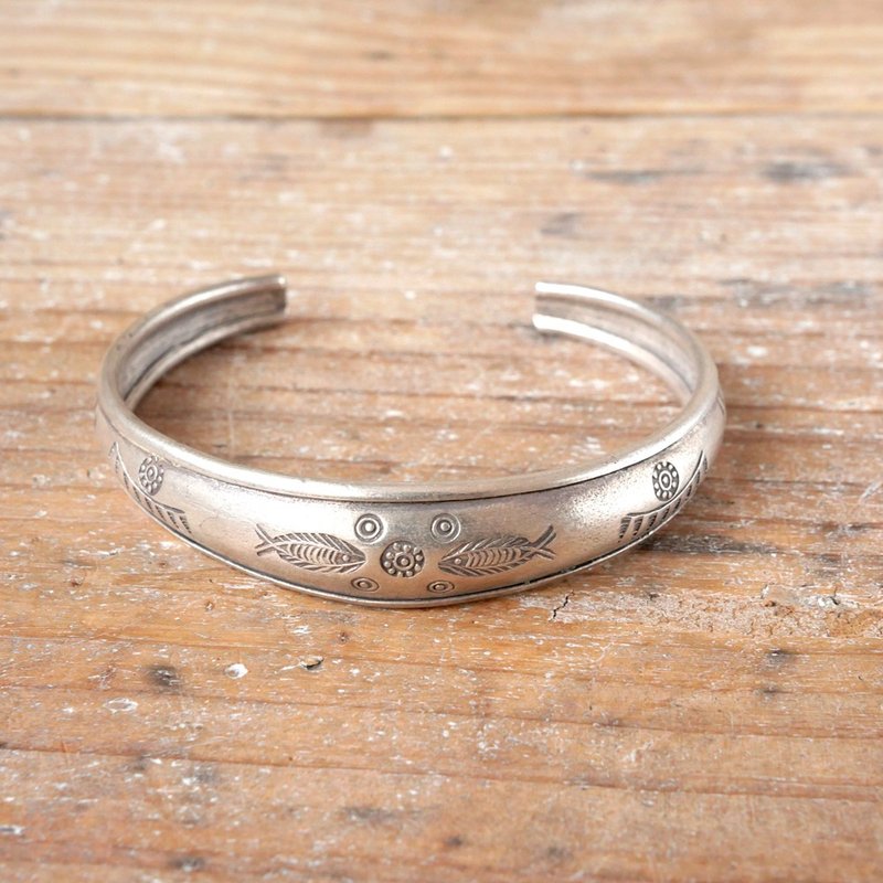 Karen Silver Bangle / Fish - 手链/手环 - 银 