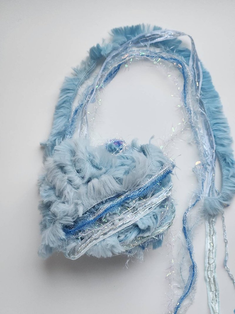 日本混合纱线　450厘米 ( 19.3g ) - 编织/刺绣/羊毛毡/裁缝 - 其他人造纤维 蓝色