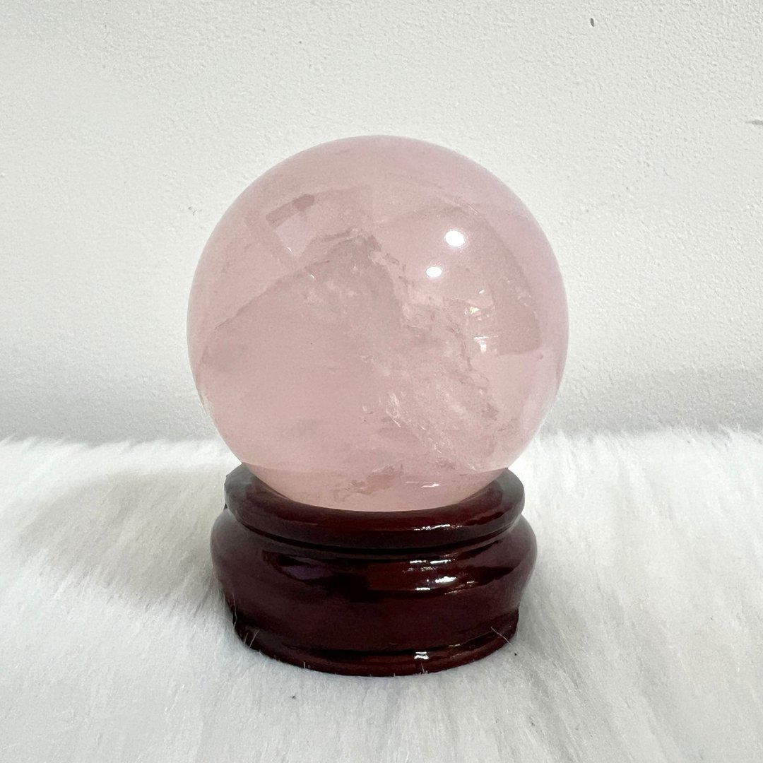 六芒星粉晶球 | 水晶 | 水晶球 | 水晶摆件 - 摆饰 - 水晶 粉红色