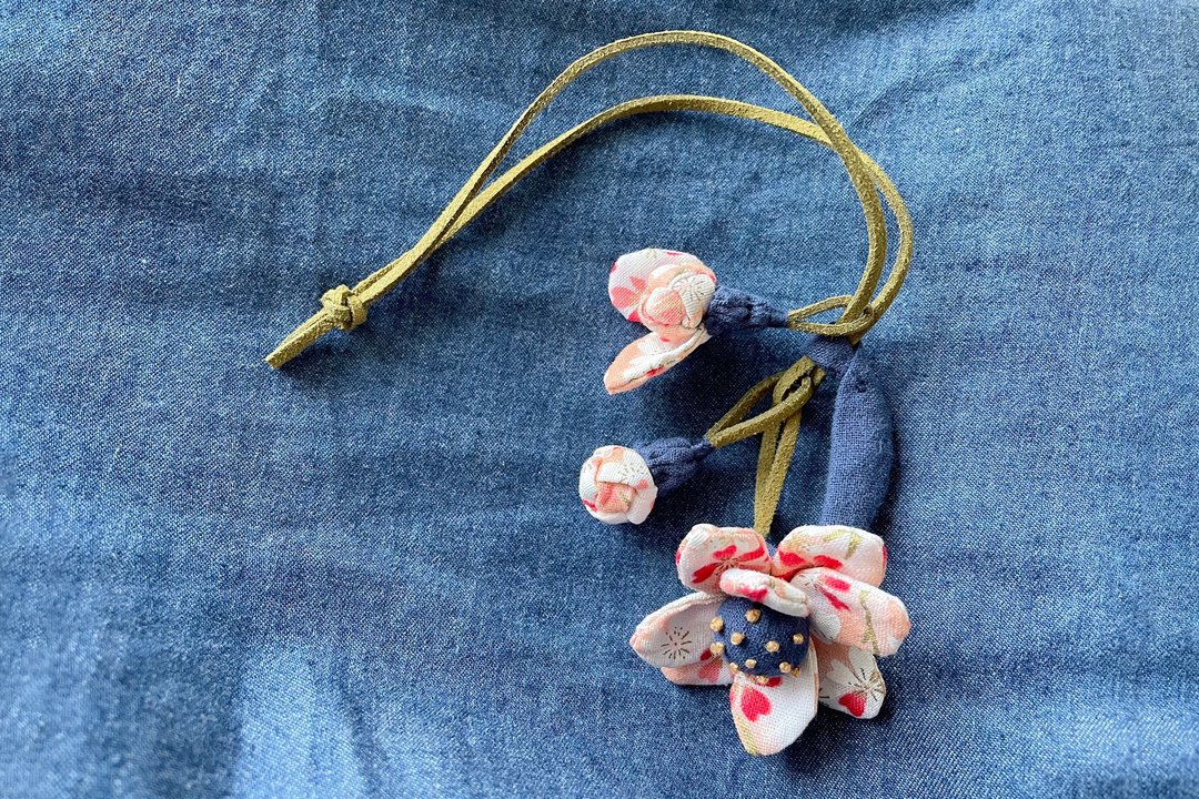 壹染指布艺 | 印花棉布 | 花朵 盘扣 纽扣结 | 扩香 挂饰 配饰 - 吊饰 - 棉 