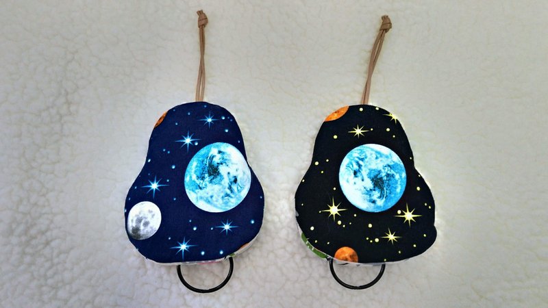 星球 梨型钥匙包【K180813】 - 钥匙链/钥匙包 - 棉．麻 多色