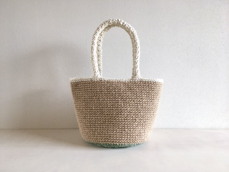麻绳编织包 绿色 - 手提包/手提袋 - 棉．麻 绿色
