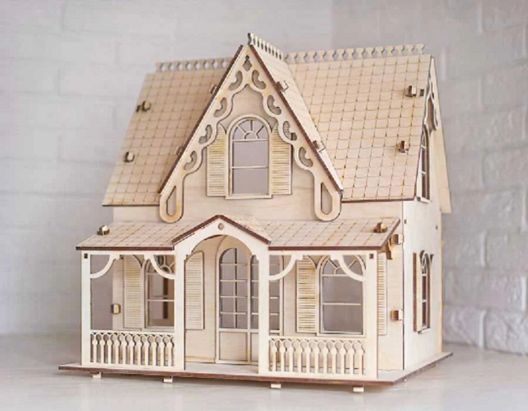 Anne Shirley Dollhouse | Wooden dollhouse | DIY Dollhouse kit - 玩具/玩偶 - 木头 