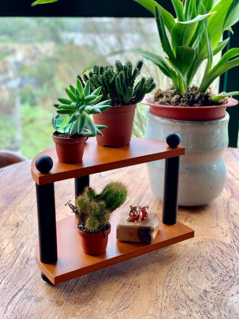 【BESTAR】木质桌上双层收纳架 - 置物架/篮子 - 木头 黄色