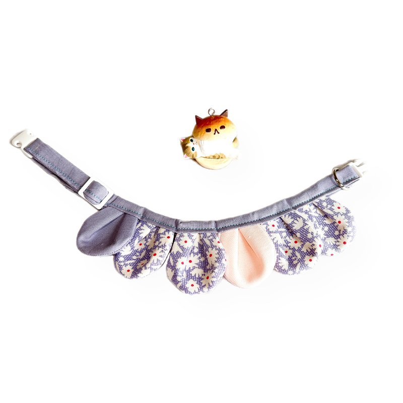 MaoFenBiBi 优雅女孩 - 立体花瓣项圈 & 手工项圈 - 项圈/牵绳 - 棉．麻 